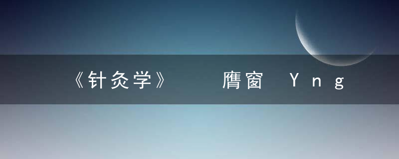 《针灸学》  膺窗 Y&#236;ngchuāng，针灸学百度文库